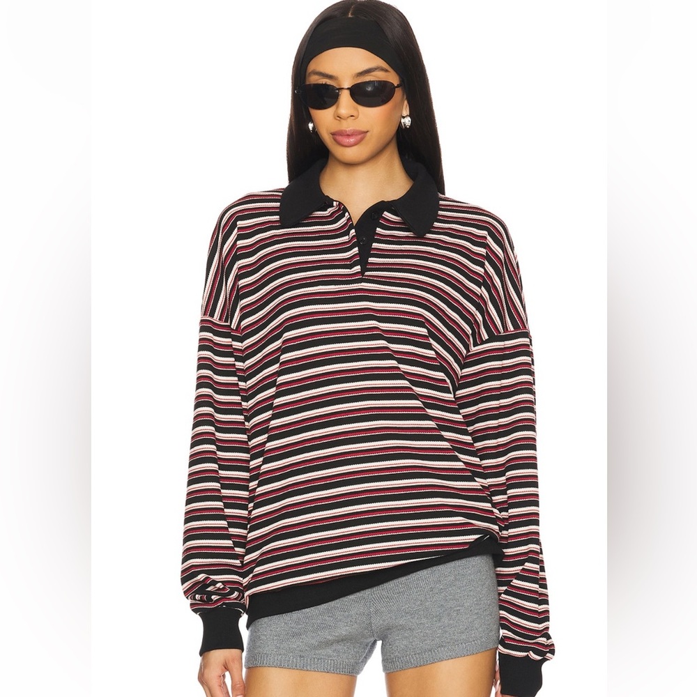 Lioness Rugby striped oversized top - Picture 4 of 6